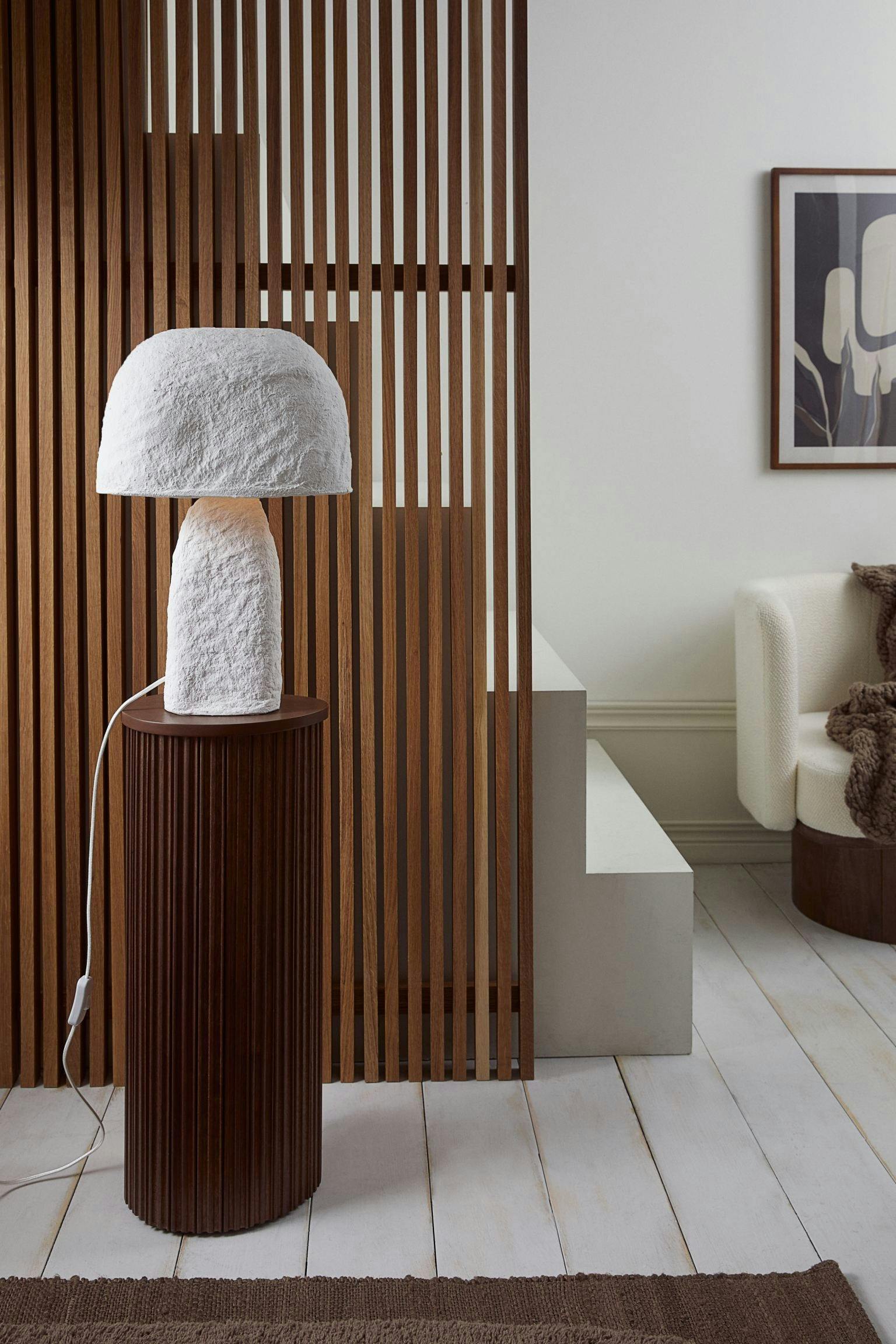 hm home bordlampe papmache Bordlampe fra H&M Home
